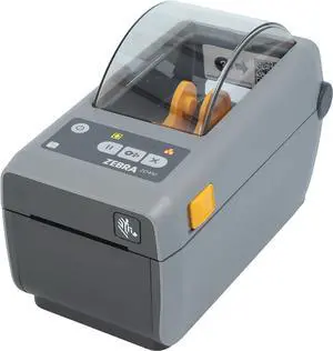 Ze bra ZD410 Printer with Tear-Off Edge - 203 DPI - Direct Thermal - 56 mm Max. Print Width, USB Interfaces (ZD41022-D0E000EZ), Grey (Dark)