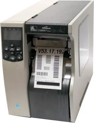 Ze bra 110Xi4 Bar code Label Printer (P/N 112-8E1-00000)