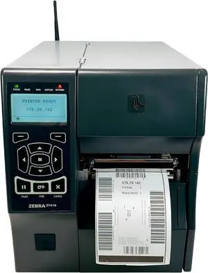 Ze bra ZT410 Industrial Thermal Transfer Label Printer 300 dpi BT WiFi LAN USB ZT41043-T01A000Z, Bundle Power Cord USB and Ethernet Cables