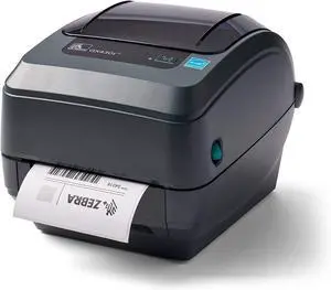 Ze bra GX430t 300dpi Thermal Transfer Desktop Printer - USB, Serial and Parallel Port Connectivity - Print Width of 4 in, Monochrome Bar code Label Printer