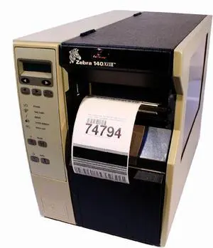 Ze bra 140Xi-III Thermal Bar code Label Printer 140-131-00000 (Network/Parallel/Serial) 203DPI