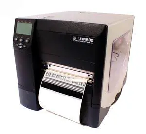 Ze bra ZM600-2001-0100T Direct Thermal/Thermal Transfer Desktop Label Printer, 203 DPI, 6" Print Width, 10"/sec Print Speed, With 10/100 Ethernet Connection