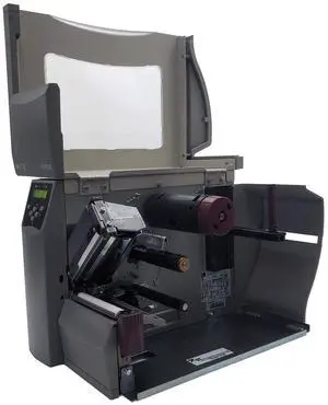 Ze bra S4M Monochrome Direct Thermal/Thermal Transfer Industrial Printer, 6 in/s Print Speed, 203 dpi Print Resolution, 4.09" Print Width, 110/220V AC