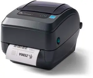 Ze bra GX420t Thermal Transfer Desktop Printer Print Width of 4 in USB Serial and Ethernet Port Connectivity GX42-102410-000