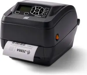 Ze bra ZD500t Thermal Transfer Desktop Printer 300 dpi Print Width 4 in Ethernet Parallel Serial USB ZD50043-T01200FZ
