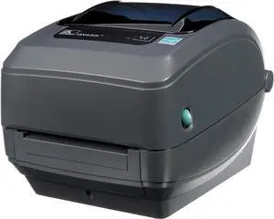 Genuine Ze bra GX430t (GX43-102411-000) Monochrome Thermal Transfer Desktop Printer Print Width of 4 in USB Serial and Parallel Port Connectivity GX43-102411-000