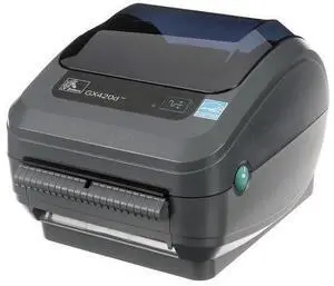 Ze bra GX420d Direct Thermal Desktop Printer Print Width of 4 in USB Serial and Ethernet Port Connectivity Includes Peeler GX42-202411-000
