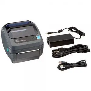 Ze bra GK420d Monochrome Desktop Direct Thermal Label Printer with Fast Ethernet Technology, 5 in/s Print Speed, 203 dpi Print Resolution, 4.09" Print Width, 100-240V AC