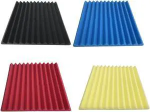 Acoustic Soundproof Sound Stop Absorption Soundproofing Foam for KTV Audio Room Studio Room8Pcs 300*300*25mm