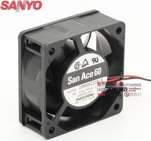 For Sanyo 109R0612S419 6025 6cm 12V 0.17A silent dual ball bearing chassis fan