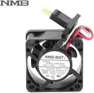 For NMB 1608VL-05W-B69 24V 4020 40mm 3-pin computere pc case cpu industrial cooling fans  waterproof