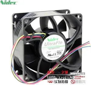 For Nidec H80E12BUA7-07T11  8038 fan 12V 1.60A C2100 winds