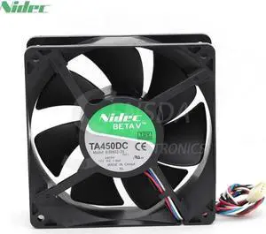 Original For Nidec TA450DC B35502-35 12038 12cm  12V 1.4A For D8794 PWM controller fan 4wire