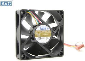 Wholesale For AVC DA07520B12U 7520 12V 0.52A 4Wire tempreture PWM Speed control computer cpu cooling fan
