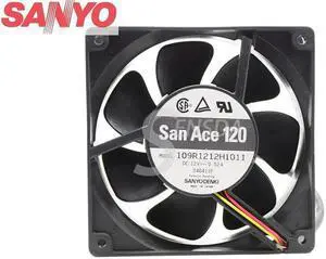 For Sanyo 109R1212H1011 DC 12V 0.52A Server Cooling Fan 120X120X38mm Server Square Fan 4-wire