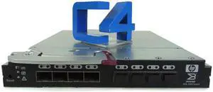 HP 411121-001 Brocade Bladesystem 4 By 24 San Switch W By 4 Gbics