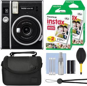 Fujifilm Instax Mini 40 Fuji Instant Film Camera + 40 Film Accessory Kit