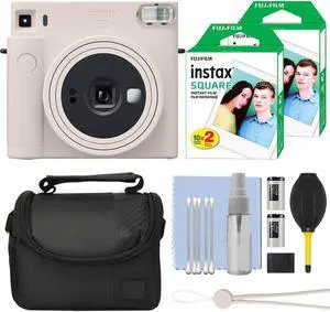 Fujifilm Instax Square SQ1 Fuji Instant Film Camera Chalk White + 40 Film Bundle Fujifilm Instax Square SQ1 Fuji Instant Film Camera Chalk White + 40 Film Bundle
