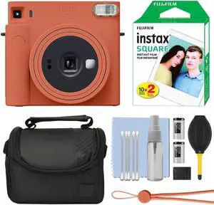 Fujifilm Instax Square SQ1 Instant Film Camera Terracotta Orange+ 20 Film Bundle