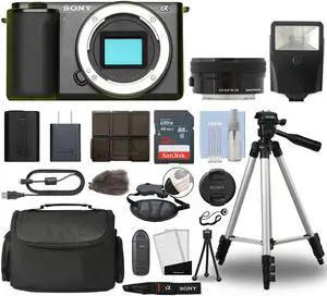 Sony ZV-E10 Mirrorless 4K Digital Camera + 16-50mm Lens Black + 32GB Bundle