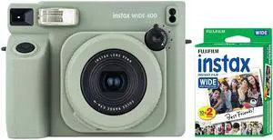 Fujifilm INSTAX Wide 400 Fuji Instant Film Camera Green + 20 Sheets Instant Film