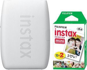 FUJIFILM INSTAX MINI LINK 3 Smartphone Printer Clay White + 20 Film Sheets