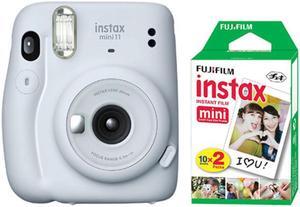 Fujifilm Instax Mini 11 Instant Film Camera Ice White + 20 Sheets Instant Film