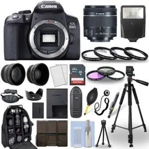 Canon EOS 850D Digital SLR Camera + 18-55mm STM Lens + 30 Piece Accessory Bundle
