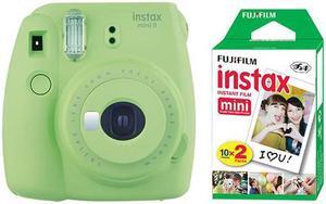 Fujifilm Instax Mini 9 Instant Film Camera Lime Green + 20 Sheets Instant Film