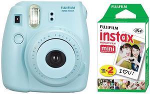 Fuji Instax Mini 8 Fujifilm Instant Film Camera Blue  20 Sheets Instant Film