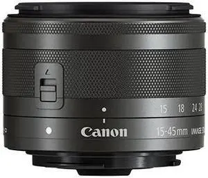 Canon EF-M 15-45mm f/3.5-6.3 IS STM Lens Graphite