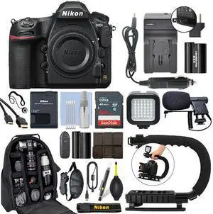 Nikon D850 45.7 MP FX Digital SLR Camera Body + 64GB Pro Video Kit