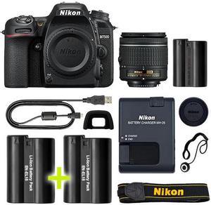 Nikon D7500 Digital SLR Camera with 1855mm NIKKOR VR Lens  Backup Power Kit