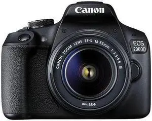 Canon EOS 2000D 24.1MP Digital SLR Camera with EF-S 18-55mm f/3.5-5.6 Lens