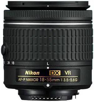 Nikon 18-55mm f/3.5-5.6G VR AF-P DX NIKKOR Zoom Lens Nikon 18-55mm f/3.5-5.6G VR AF-P DX NIKKOR Zoom Lens