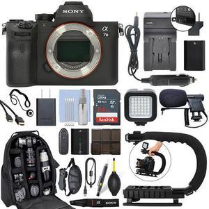 Sony Alpha a7 III Mirrorless 24MP Digital Camera Body + 64GB Pro Video Kit