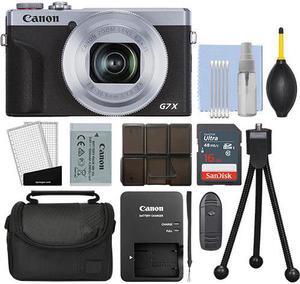 Canon PowerShot G7X Mark III 20.2MP 4K Digital Camera 4.2x Zoom Silver+ 16GB Kit