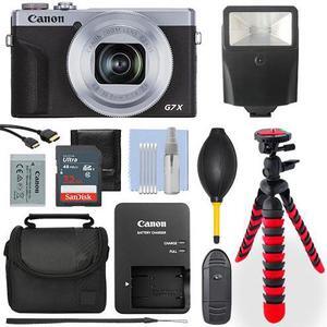 Canon PowerShot G7X Mark III Digital Camera Silver+ 32GB Deluxe Accessory Packag