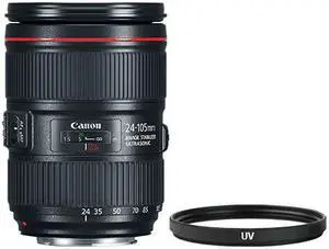 Canon EF 24-105mm f/4L IS II USM Lens + Multi-Coated UV Filter
