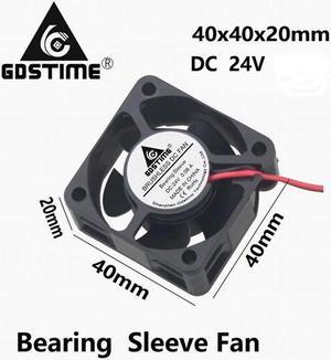 5 Pieces DC 24V 4cm 40x40x20mm 4020 CPU Cooler Brushless Cooling Fan 40mm x 20mm