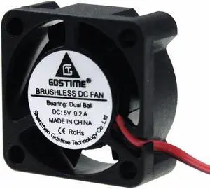 2 pcs Dual Ball Bearing 25x25mm Laoptop Cooling Radiator Micro Fan 25mm x 10mm DC Fan 5V Cooler 2 Pin Connector 2.0 2510