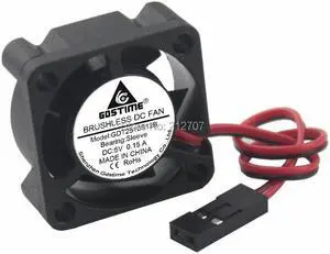 10Pcs Dupont 2Pin Connector Mini DC 5V Brushless Cooling Fan 25mm 25*25x10mm 2510 Heatsink Cooler