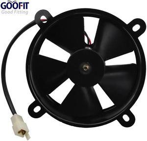GOOFIT 12V DC Radiator Cooling Fan for Water cooled ATV Quad Go kart 200cc 250cc Black F038 016