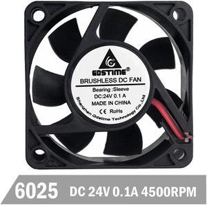 5pcs 24V Mini Cooler 60mm 6cm 60x60x25mm PC Laptop Cooling Cooler Fan Industry Axial Fan