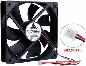 2 Pcs DC 5V High Speed 120*120*25mm 12025 Brushless Computer Case Motor Cooling Cooler Fan 120mm x 25mm 2000RPM 0.5A