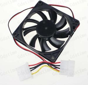 5Pcs 4pin 12V 80mm x 80mm x 15mm DC Brushless Cooler Fan For PC Computer Case Cooling