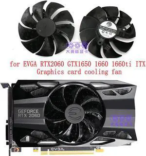 for EVGA RTX2060 GTX1650 1660 1660ti ITX Graphics Video Card cooling fan PLA09215S12H DC2V 0.55A