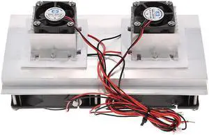 200 x 115 x 8.5mm 120W Thermoelectric Peltier Refrigeration Semiconductor Cooling System Kit Double Fan