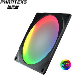 PHANTEKS Halos 120mm RGB Colorful LED Rainbow color fan aperture compatible with 12cm fan/synchronous motherboard control