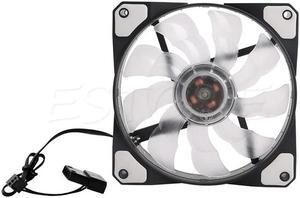 3 Pin/4 Pin 120mm PWM PC Computer Case CPU Cooler Cooling Fan with LED Light New Design